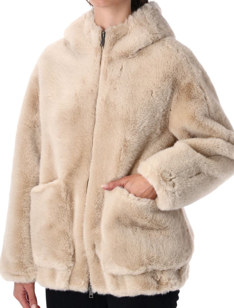 Urbancode – Jacke mit Kunstpelz-Kapuze