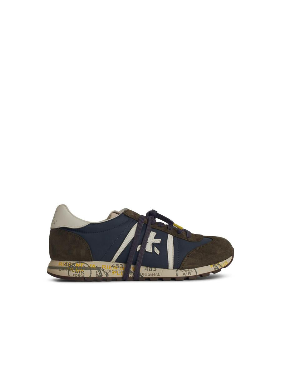 Premiata „Lucy“ – Blaue Sneakers aus Ledermischung