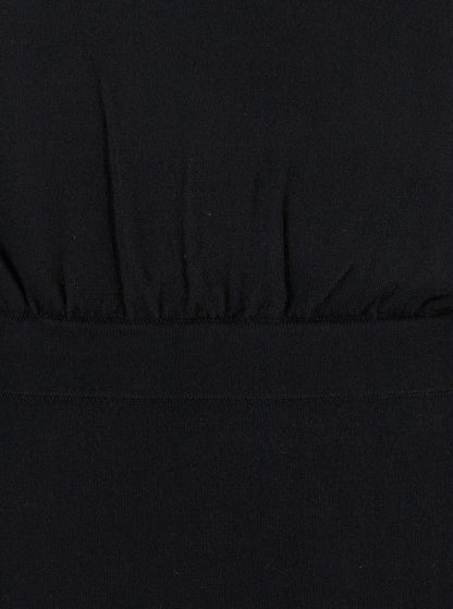 Strick-Maxikleid mit langen Ärmeln