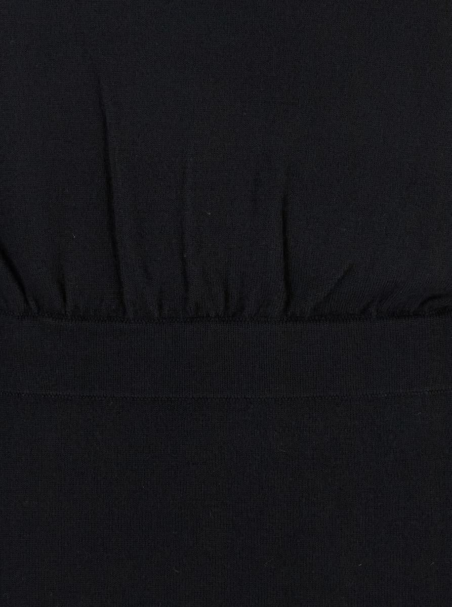 Strick-Maxikleid mit langen Ärmeln