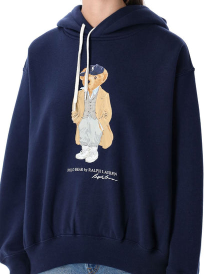 Polo Ralph Lauren Polo Bear Fleece-Kapuzenpullover, Marineblau