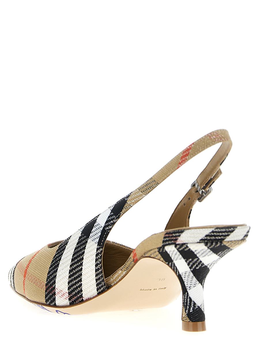 Burberry Slingback-Sandalen mit Karomuster