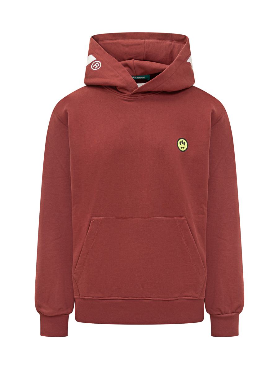 Roter Kapuzenpullover mit Barrow-Barrow-Logo