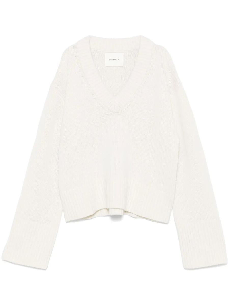 Lisa Yang „Wing“ Pullover mit V-Ausschnitt