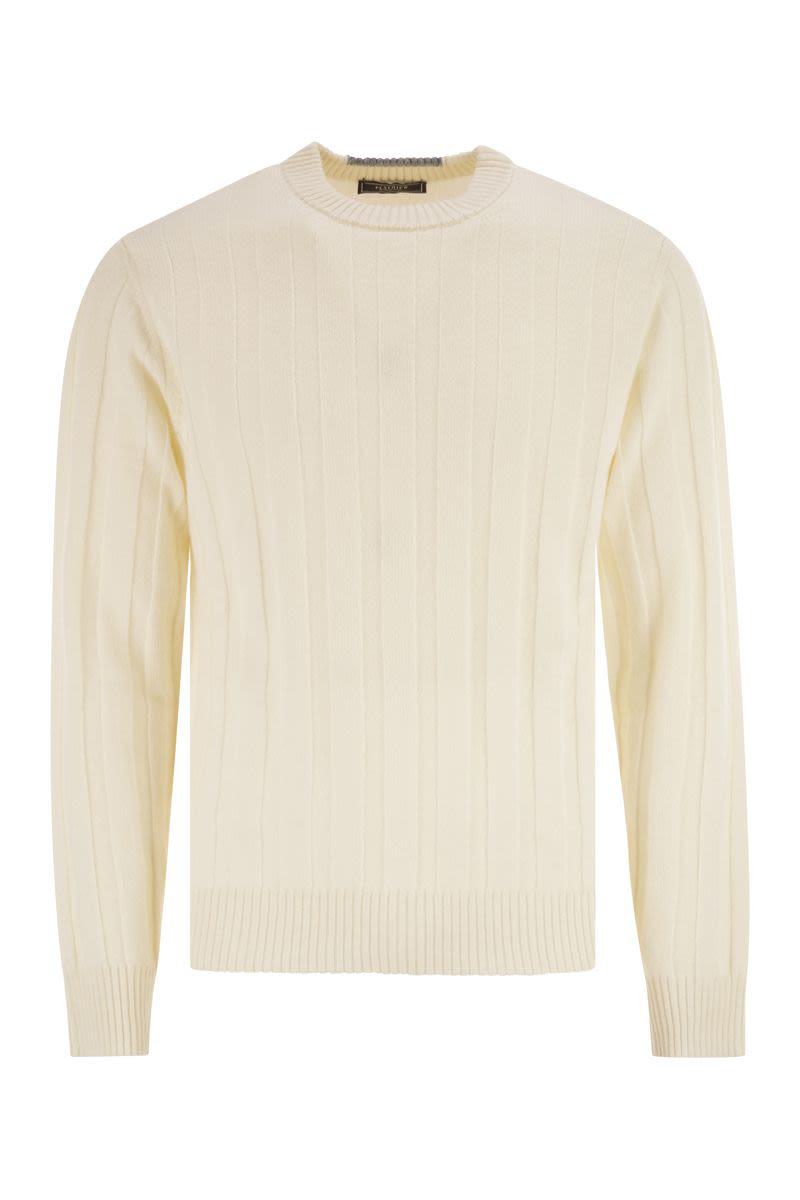 Gerippter Pullover aus Wolle und Kaschmir von Peserico