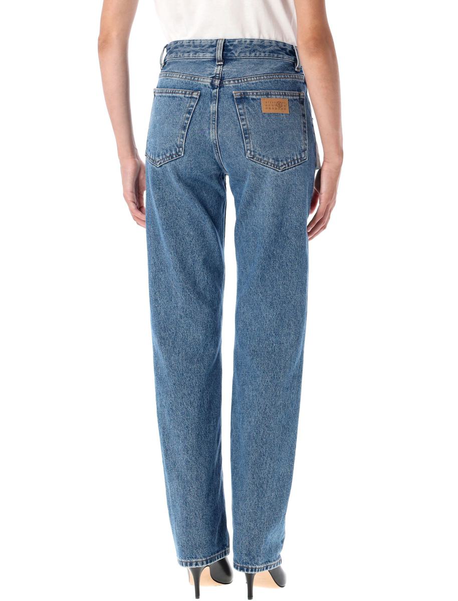 MM6 Maison Margiela – Jeans mit umgekehrter Vorderseite