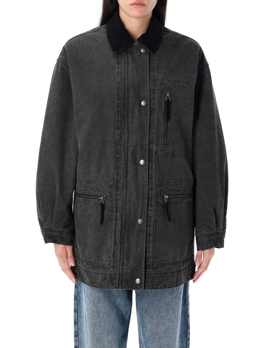 Isabel Marant Étoile Kimelia beschichtete Baumwolljacke