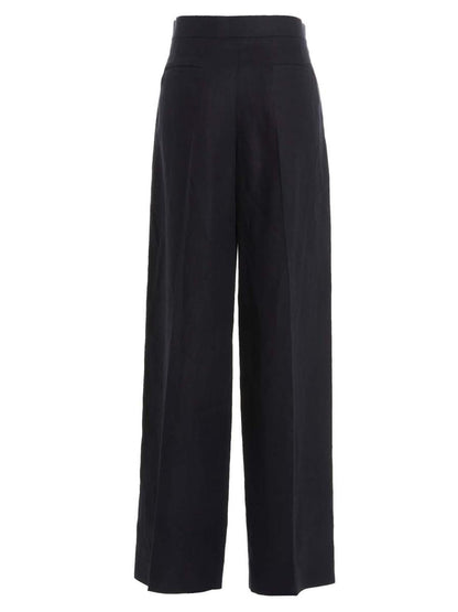 Chloé – Leinenhose mit Falten vorne