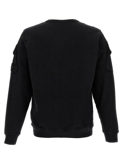 Sweatshirt mit Logo-Aufnäher von Stone Island