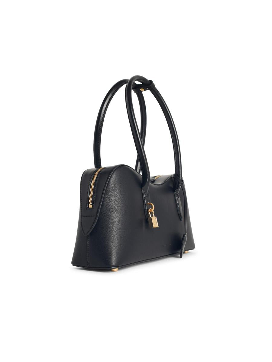 Stella McCartney – Mittlere Tasche „Ryder“ aus schwarzem veganem Leder