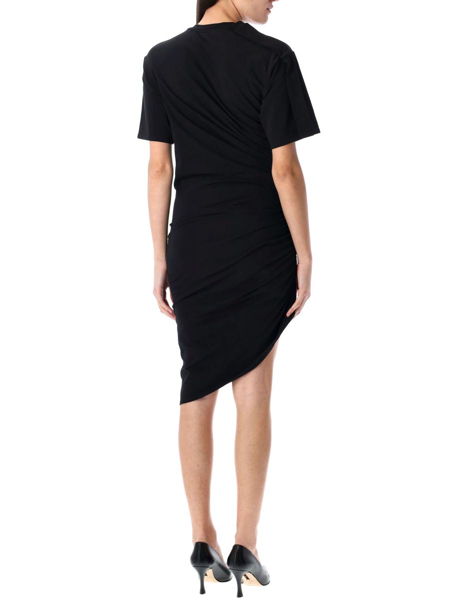 Mugler – Drapiertes Tageskleid mit Lochmuster