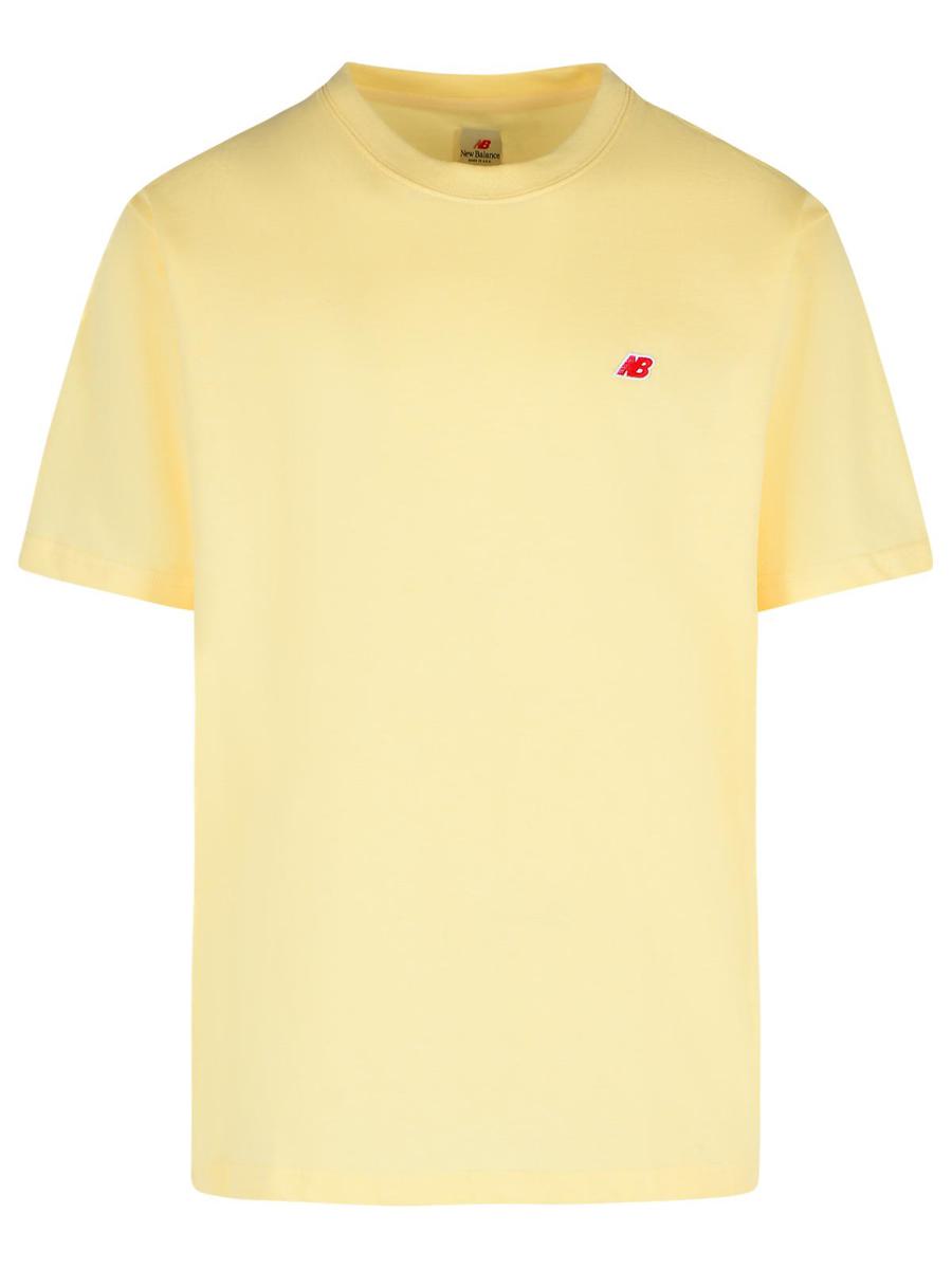 Braunes Baumwoll-T-Shirt von New Balance