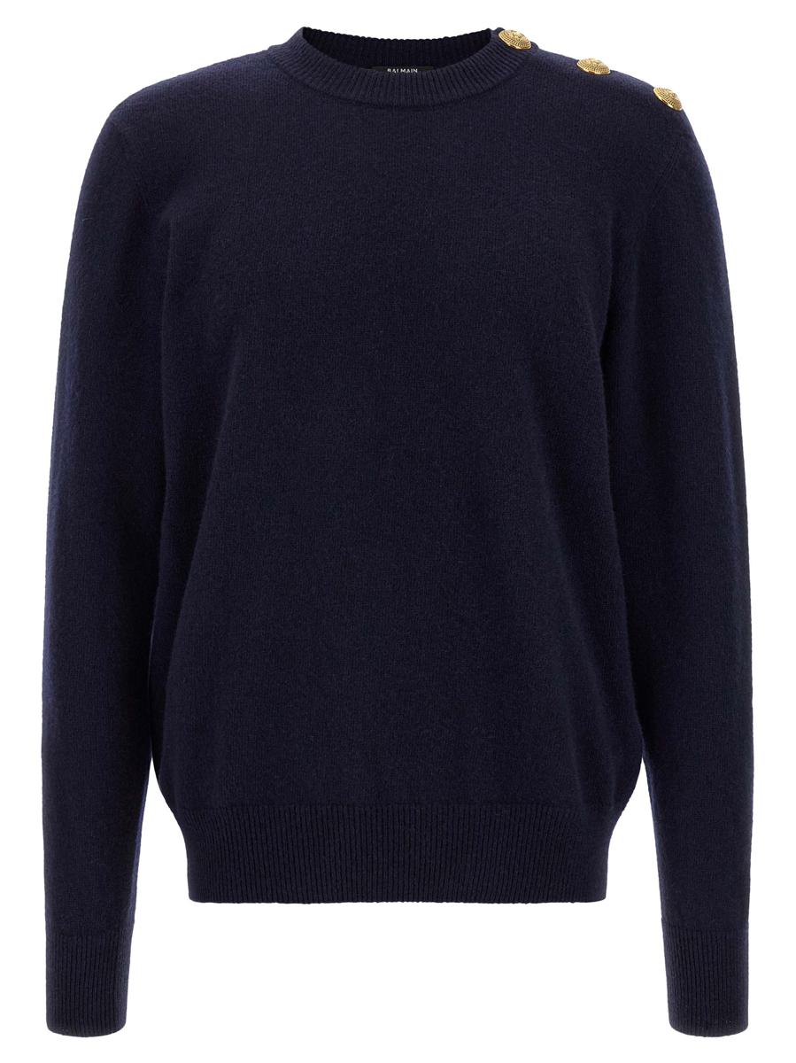 Balmain „Leone Catena“ Pullover mit Knöpfen