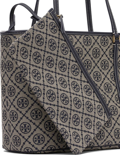 Tory Burch Kleine Tragetasche mit Reißverschluss und T-Monogramm