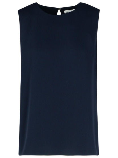 PAROSH Blaue Polyesterbluse
