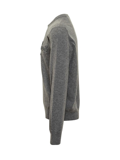 Dolce &amp; Gabbana – Grauer Pullover mit Dolce &amp; Gabbana-Logo