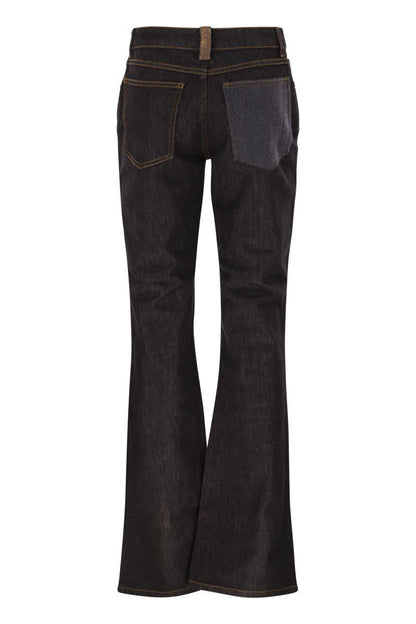 Fabiana Filippi 5-Pocket-Jeanshose mit Schlag