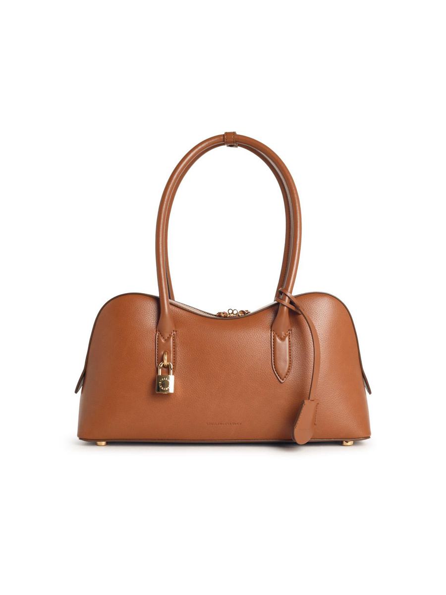 Stella McCartney – „Ryder“-Tasche aus braunem Kunstleder