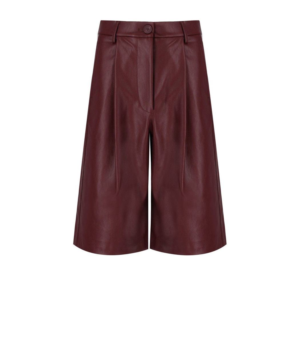 Essentiel Antwerp Itop Burgunder-Bermudashorts
