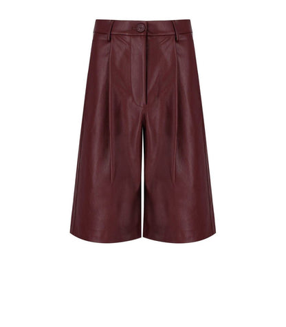 Essentiel Antwerp Itop Burgunder-Bermudashorts