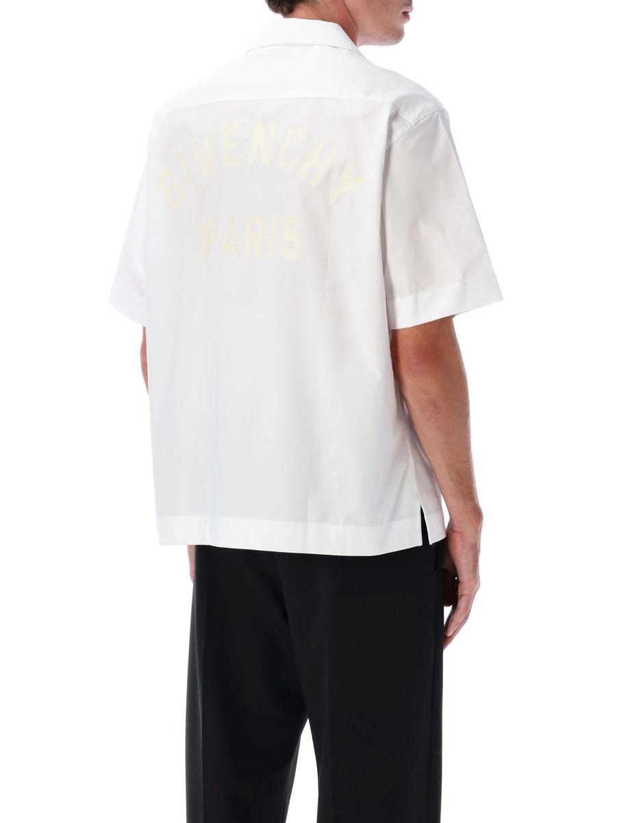 Givenchy – Weißes Baumwollhemd mit Hawaiikragen
