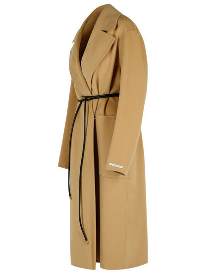 Sportmax – Abate – Kamelfarbener Mantel aus Schurwolle