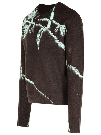 Dries Van Noten Brauner Pullover aus Wollmischung