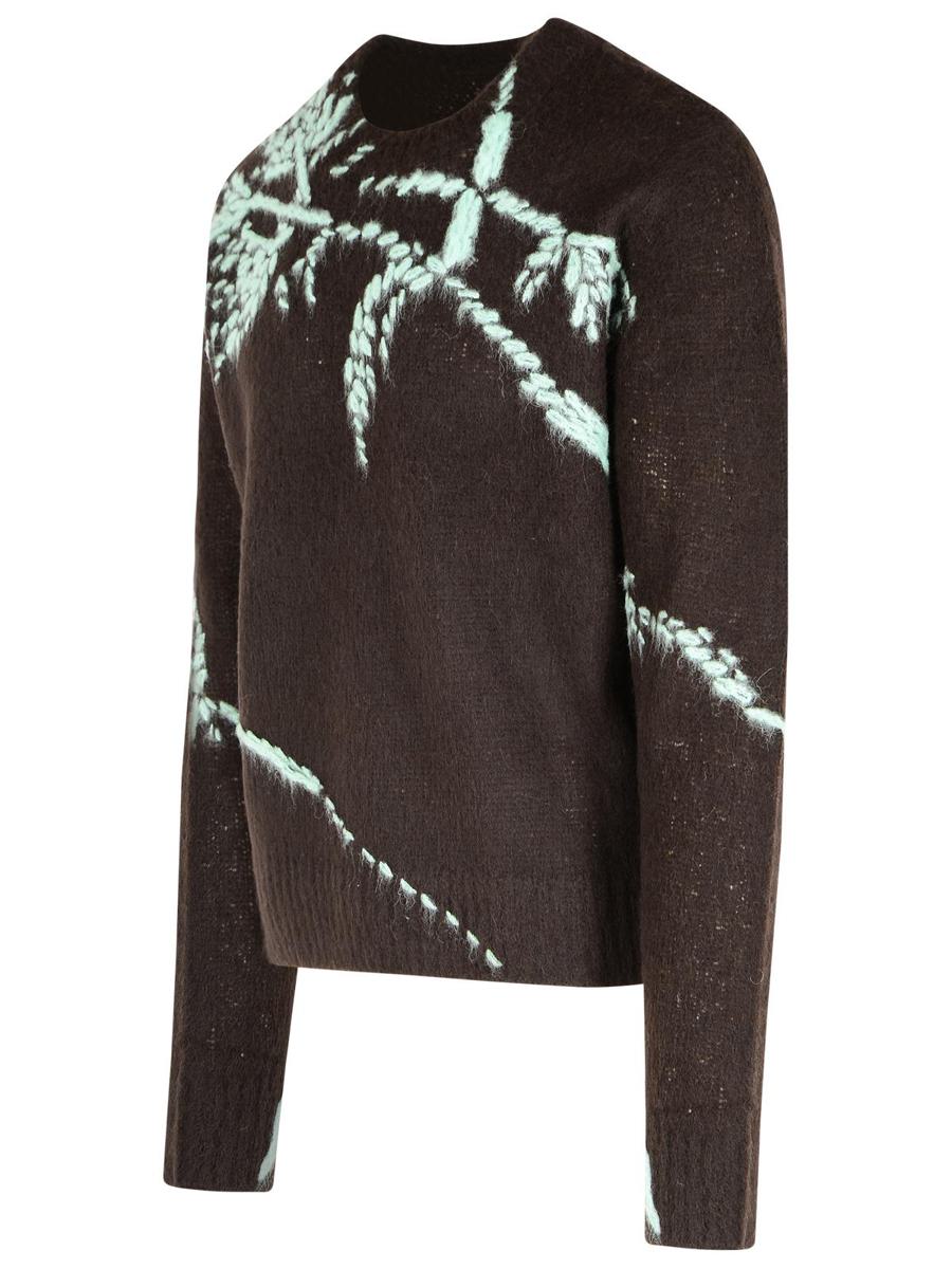 Dries Van Noten Brauner Pullover aus Wollmischung