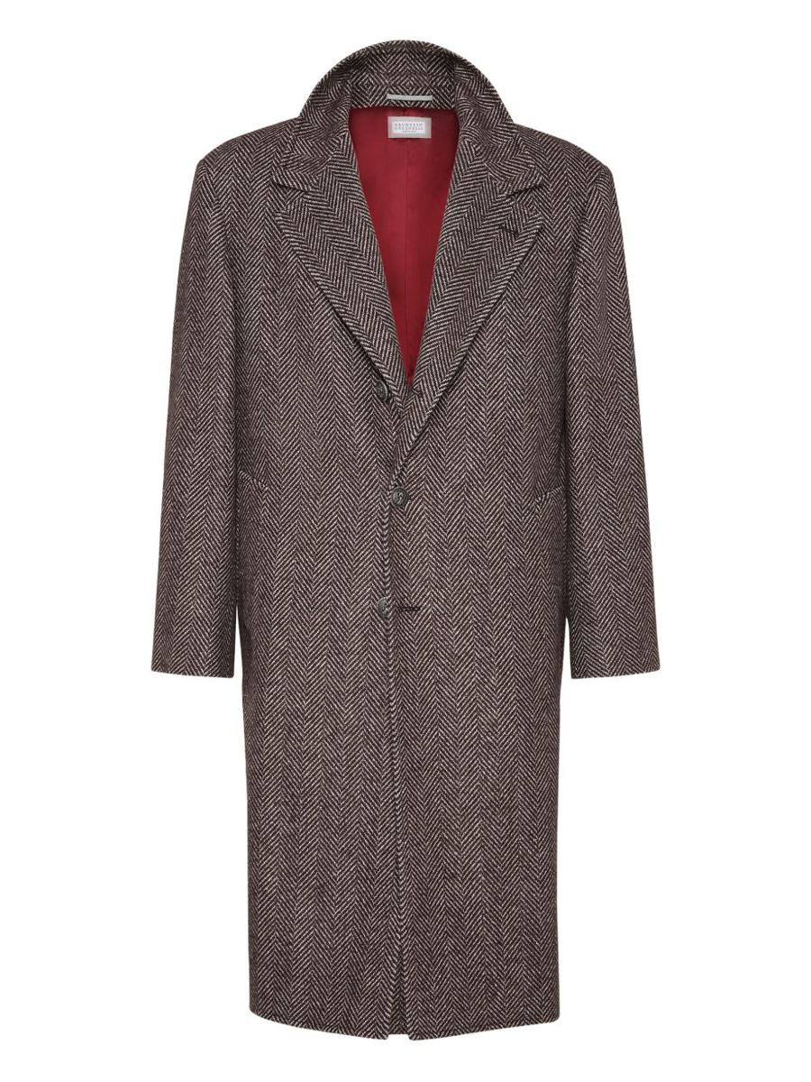 Brunello Cucinelli – Einreihiger Mantel aus Kaschmir und Seide