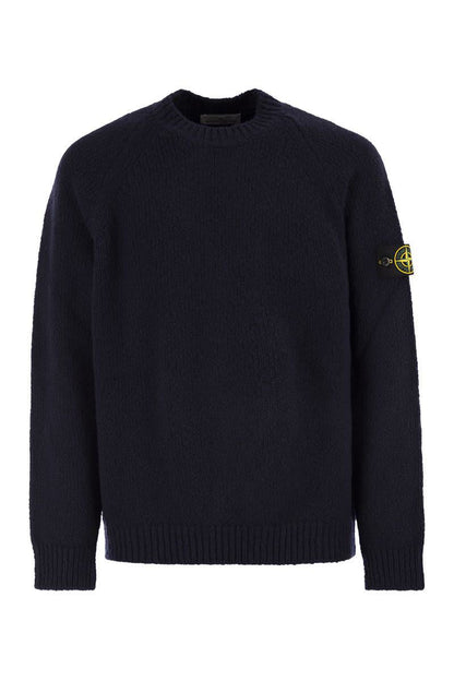 Stone Island – Rundhalspullover mit Raglanärmeln