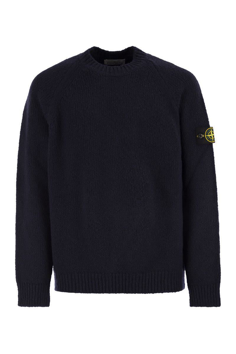 Stone Island – Rundhalspullover mit Raglanärmeln