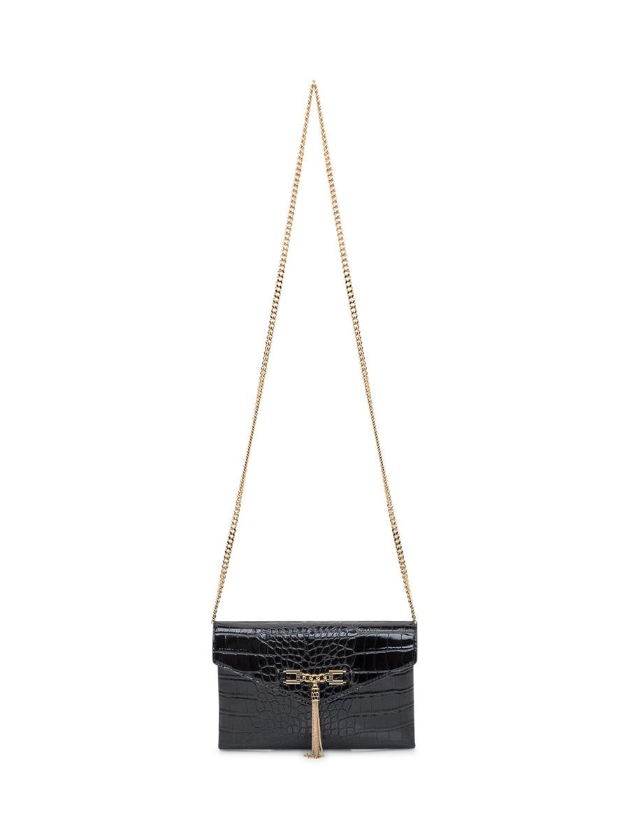 Elisabetta Franchi Elisabetta Franchi Clutch-Tasche mit Krokodileffekt