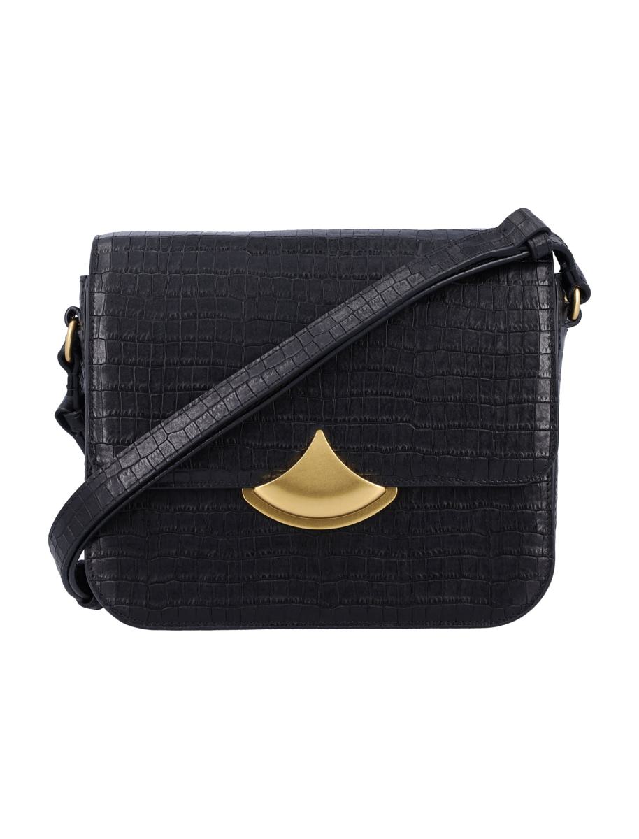 Sessun Sessùn Diviluz E Box-Tasche aus Leder mit Krokodilprägung