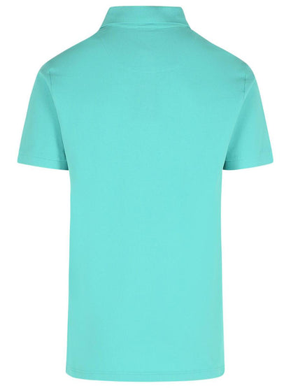 Etro „Roma“ Poloshirt aus hellblauer Baumwolle