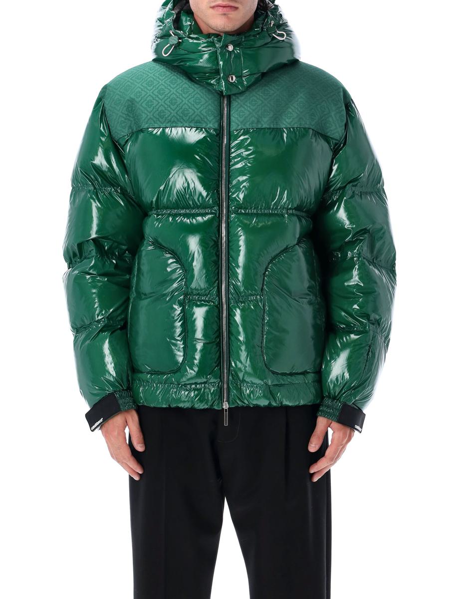 Casablanca Nylon-Daunenjacke Grün