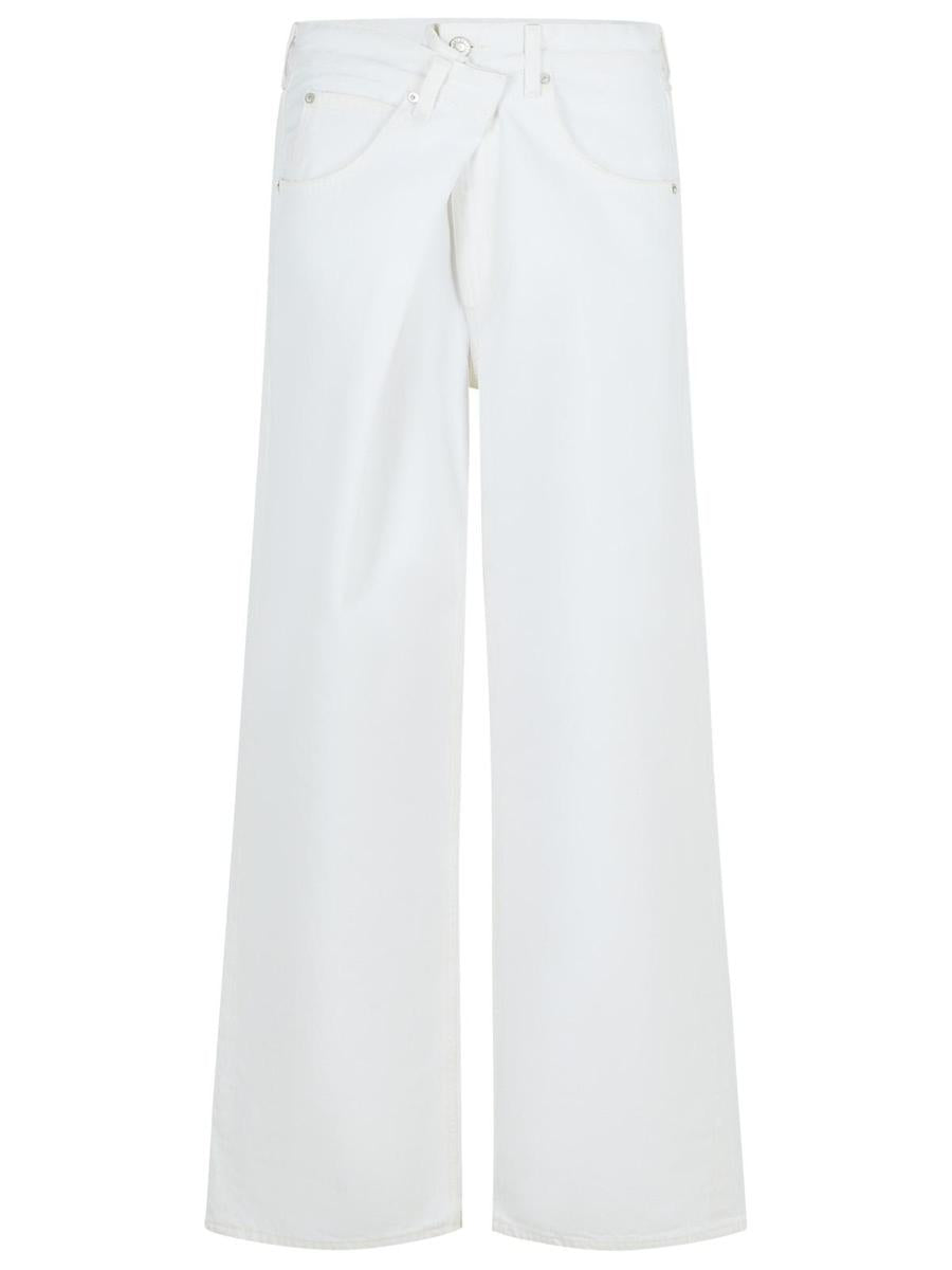 Agolde „Vana“ weiße Baumwolljeans