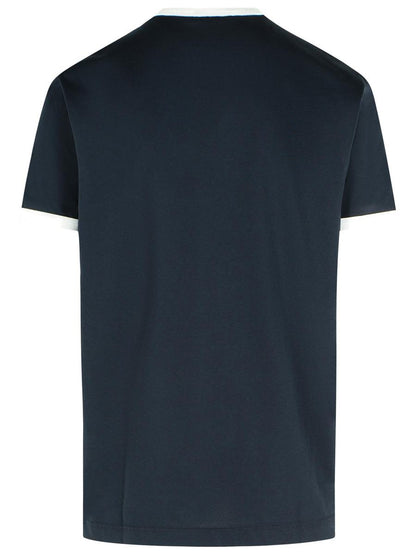 Dolce &amp; Gabbana Marineblaues Baumwoll-T-Shirt