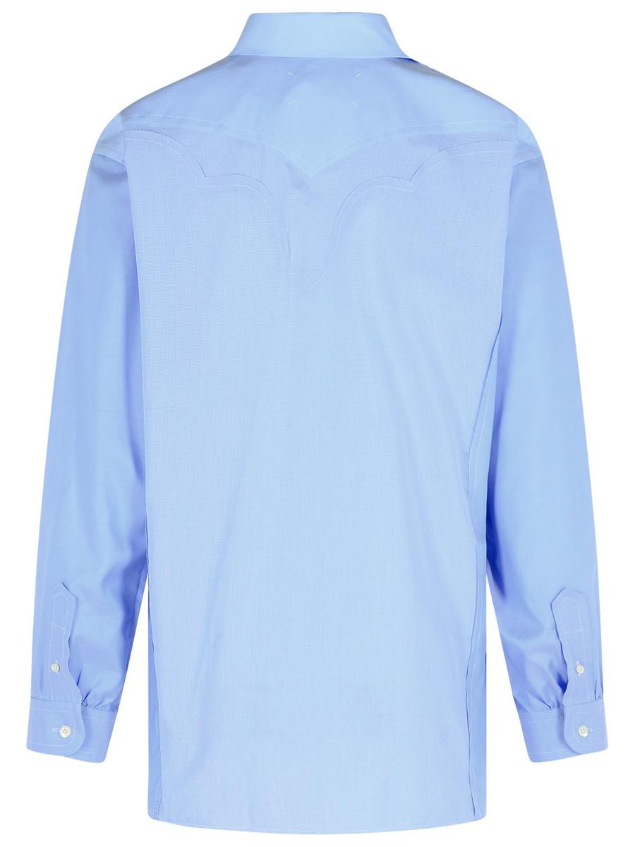 Maison Margiela Hellblaues Baumwollhemd