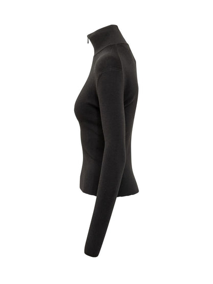 Courrèges Schwarzer Courrèges Rollkragenpullover