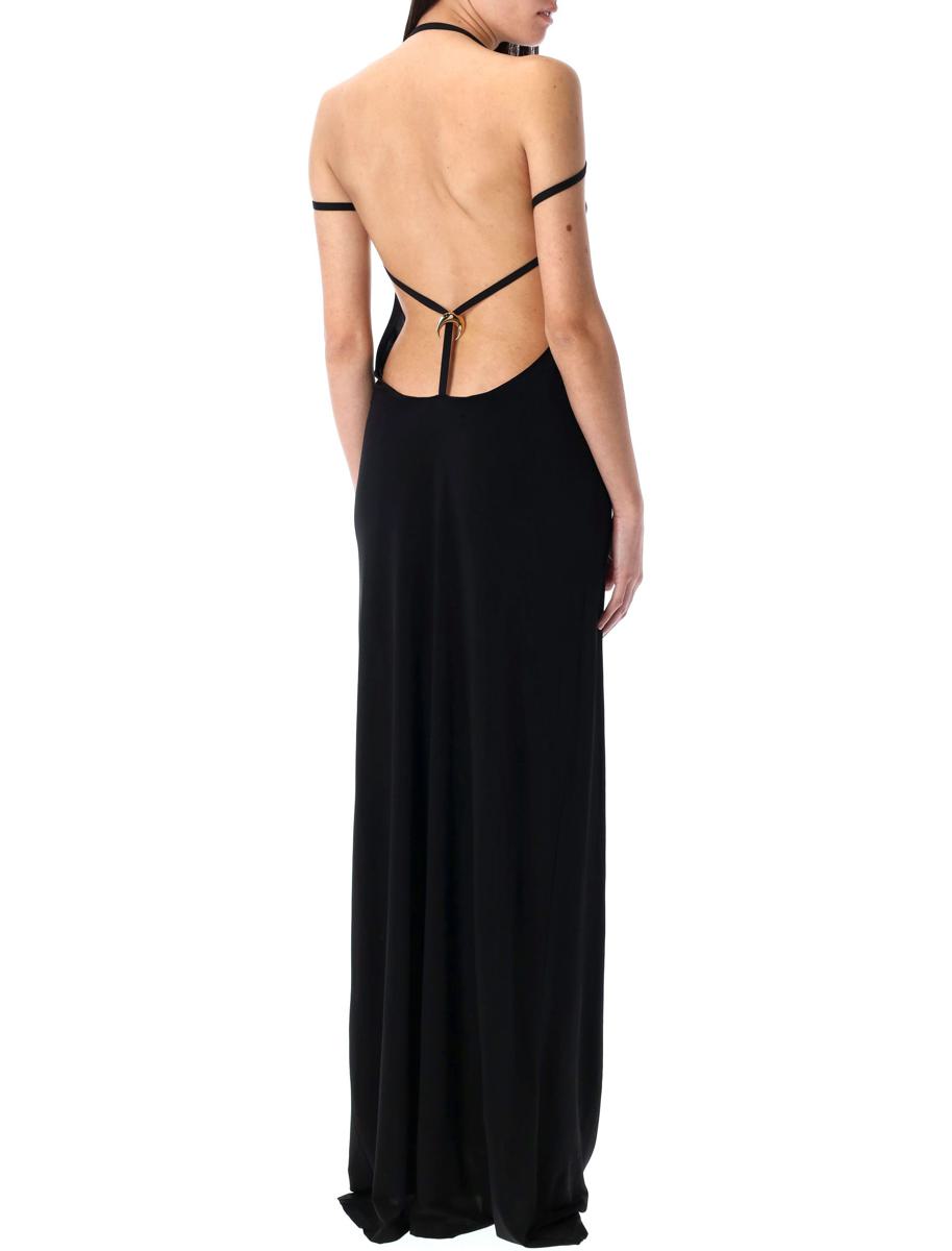 Marine Serre – Langes, drapiertes Jerseykleid