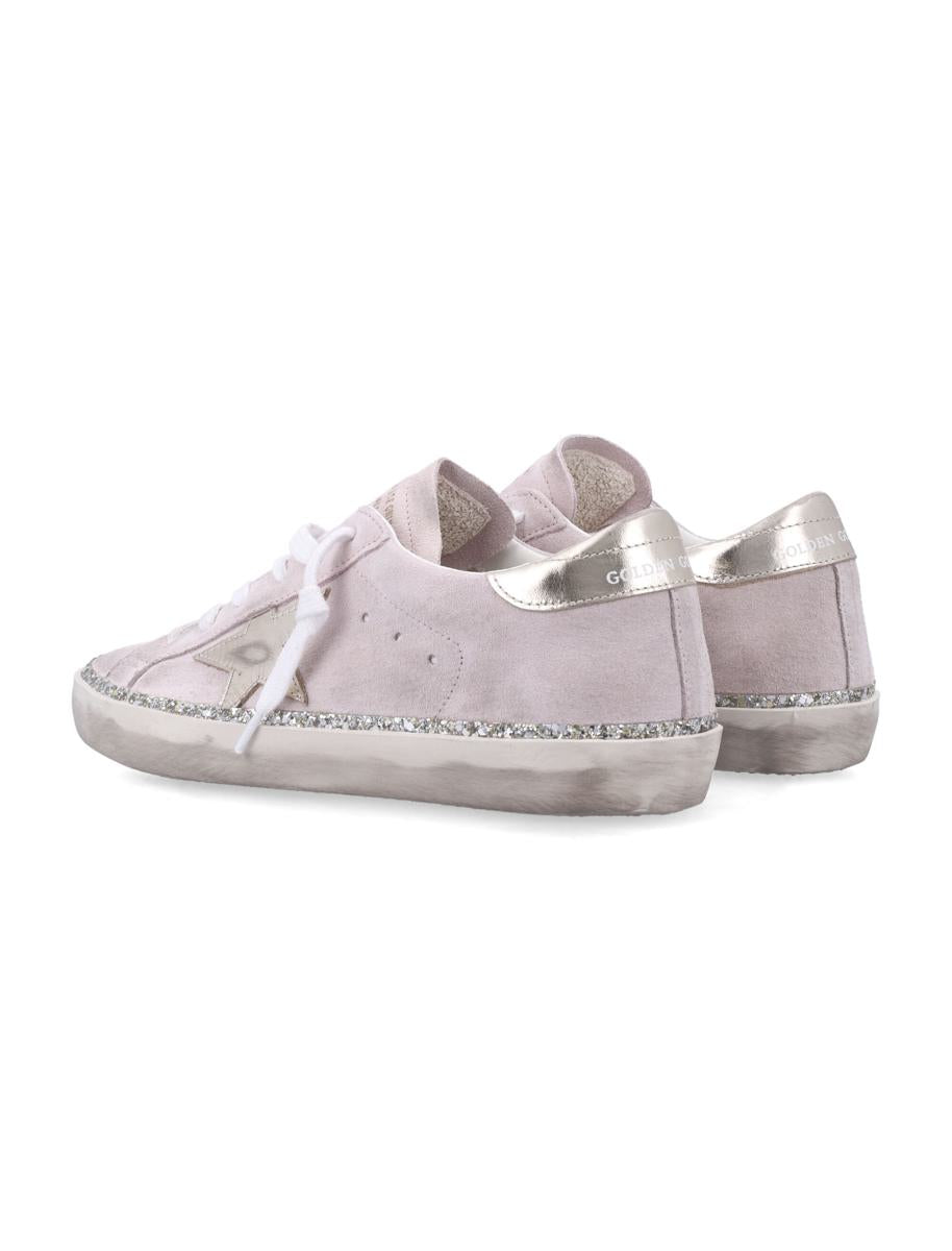 Golden Goose Super-Star Damen Sneakers Rosa Glitzer