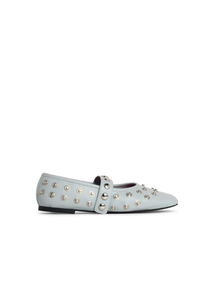 Stella McCartney Ballerina „Ryder“ in Eco Alter Mat Azzurra