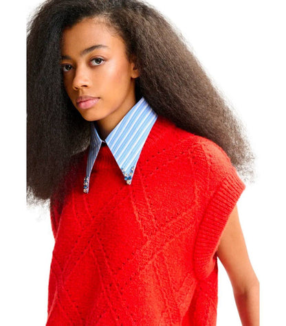 Essentiel Antwerp Import Rote Strickweste