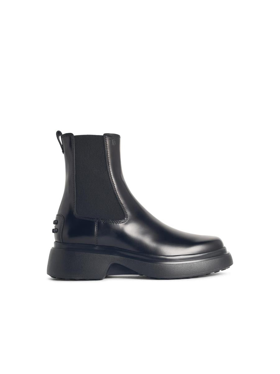 Tod'S Schwarze Lederstiefeletten