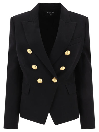 Balmain Zweireihige Wolljacke
