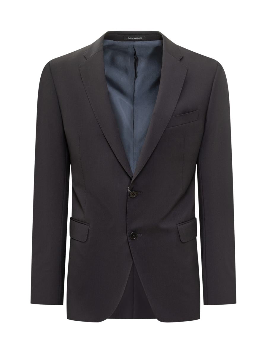 Emporio Armani Emporio Armani Einreihiger Blazer aus Wolle