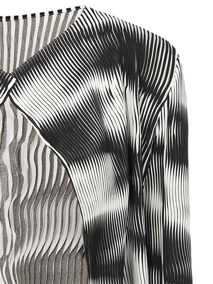 Issey Miyake „Sway Pleats“ Strickjacke