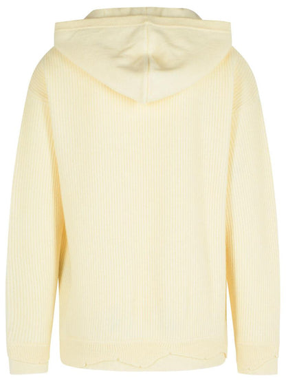 Laneus – Elfenbeinfarbener Pullover aus Wollmischung