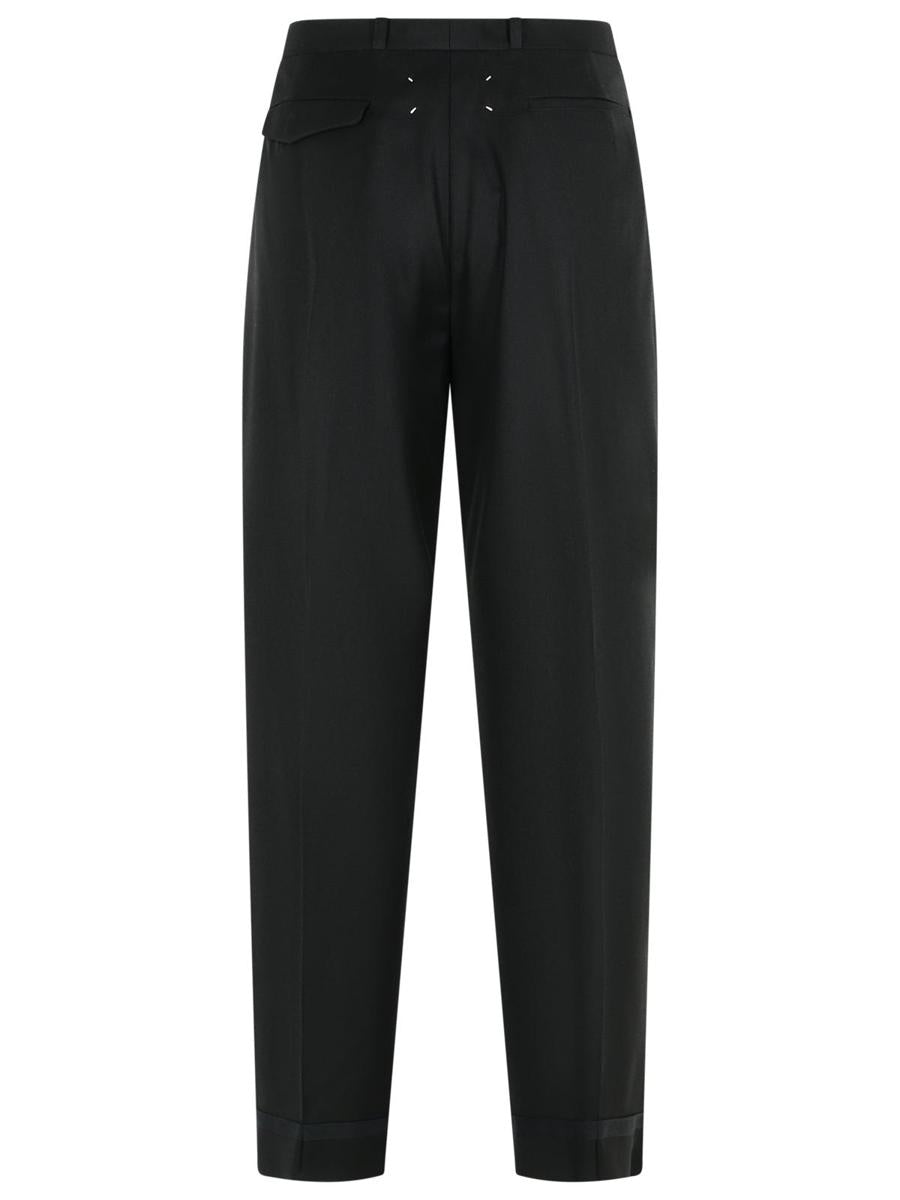 Schwarze Hose aus Schurwolle von Maison Margiela