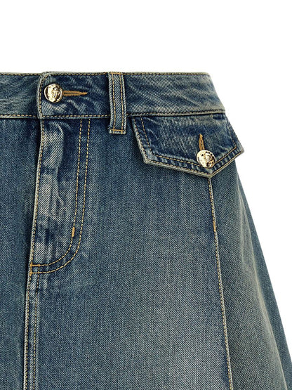 Alexander McQueen Denim-Minirock